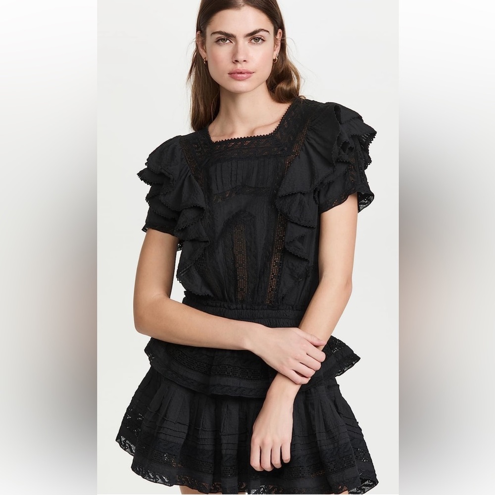 EUC LoveShackFancy Natasha Dress small Black